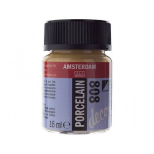 ΧΡΩΜΑ AMSTERDAM ΠΟΡΣΕΛΑΝΗΣ 808 Gold Opaque 16ml