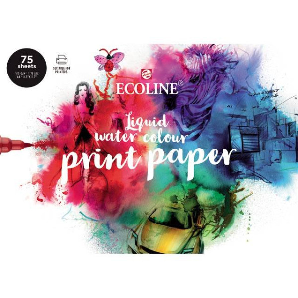 ΜΠΛΟΚ ECOLINE PRINT PAPER Α4 21x29,7cm 150GSM 75 ΦΥΛΛΑ ΕΚΤΥΠΩΣΙΜΟ
