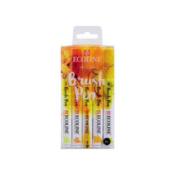 ECOLINE BRUSHPEN ROYAL TALENS ΣΕΤ 5TEM Yellow