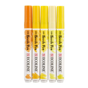 ECOLINE BRUSHPEN ROYAL TALENS ΣΕΤ 5TEM Yellow