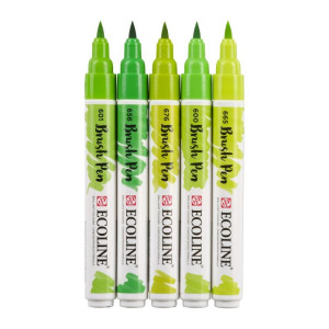 ECOLINE BRUSHPEN ROYAL TALENS ΣΕΤ 5TEM Green
