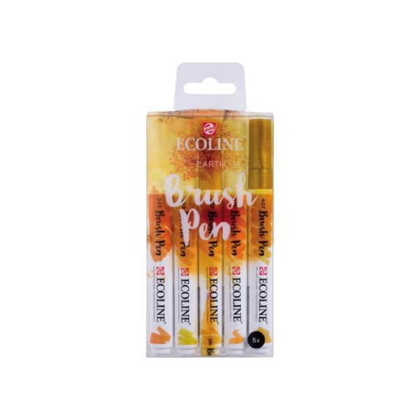 ECOLINE BRUSHPEN ROYAL TALENS ΣΕΤ 5TEM Earth