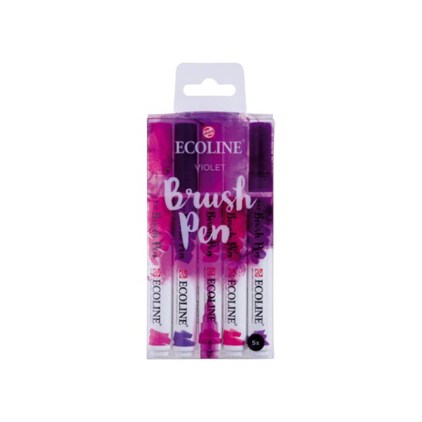 ECOLINE BRUSHPEN ROYAL TALENS ΣΕΤ 5TEM Violet