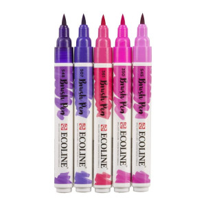 ECOLINE BRUSHPEN ROYAL TALENS ΣΕΤ 5TEM Violet