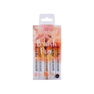 ECOLINE BRUSHPEN ROYAL TALENS ΣΕΤ 5TEM Beige Pink