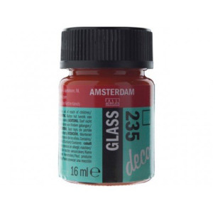 ΧΡΩΜΑ AMSTERDAM GLASS 235 Orange 16ml