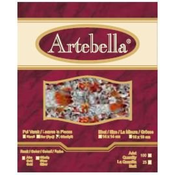 ΦΥΛΛΑ MULTI FLAKES (ΤΡΙΜΜΑΤΑ) ΕΠΑΡΓΥΡΩΜΕΝΟ ARTEBELLA