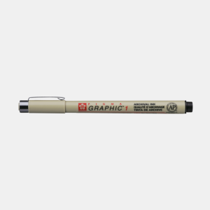 ΜΑΡΚΑΔOΡΟΣ SAKURA PIGMA GRAPHIC 1mm BLACK ΜΑΡΚΑΔOΡΟΣ SAKURA PIGMA GRAPHIC 1mm BLACK