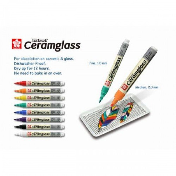 ΜΑΡΚΑΔΟΡΟΣ PEN TOUCH ΚΕΡΑΜΙΚΟ & ΓΥΑΛΙ F ΜΩΒ 1mm