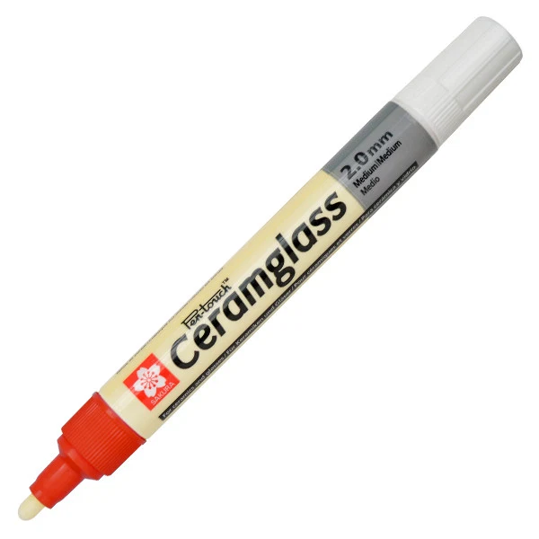 ΜΑΡΚΑΔΟΡΟΣ PEN TOUCH ΚΕΡΑΜΙΚΟ & ΓΥΑΛΙ M ΚΟΚΚΙΝΟΣ 2mm