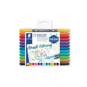 ΣΕΤ ΜΑΡΚΑΔΟΡΟΙ BRUSH PEN ΜΕ ΔΙΠΛΗ ΜΥΤΗ (ΠΙΝΕΛΟ) 12ΤΕΜ