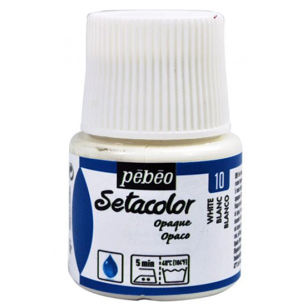 ΧΡΩΜΑ ΥΦΑΣΜΑΤΟΣ ΛΕΥΚΟ  SETACOLOR OPAQUE 45 ML