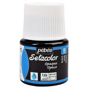 ΧΡΩΜΑ ΥΦΑΣΜΑΤΟΣ Black SETACOLOR OPAQUE 45ml