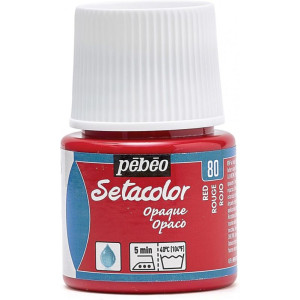 ΧΡΩΜΑ ΥΦΑΣΜΑΤΟΣ  RED  SETACOLOR  45ML OPAQUE