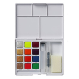 ΣΕΤ WATERCOLOURS Creative Art Colors 12 ΧΡΩΜΑΤΑ+ΑΞΕΣΟΥΑΡ KOI SAKURA