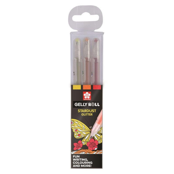ΣΕΤ ΣΤΥΛΟ GELLY ROLL STARDUST "Happy" 3 ΧΡΩΜΑΤΑ
