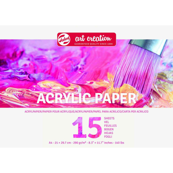 ΜΠΛΟΚ ACRYLIC PAPER A4 (21x29.7) 290g 15φυλλα