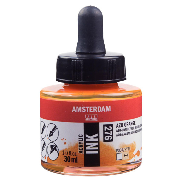 ΜΕΛΑΝΙ INK AMSTERDAM 30ml 276 AZO ORANGE