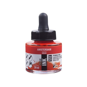 ΜΕΛΑΝΙ INK AMSTERDAM 30ml 315 PYRROLE RED