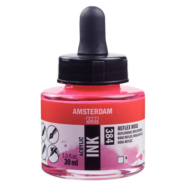 ΜΕΛΑΝΙ INK AMSTERDAM 30ml 384 REFLEX ROSE