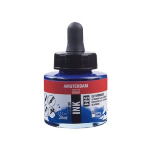 ΜΕΛΑΝΙ INK AMSTERDAM 30ml 504 ULTRAMARINE
