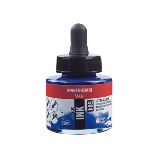 ΜΕΛΑΝΙ INK AMSTERDAM 30ml 504 ULTRAMARINE
