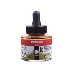 ΜΕΛΑΝΙ INK AMSTERDAM 30ml 803 DEEP GOLD