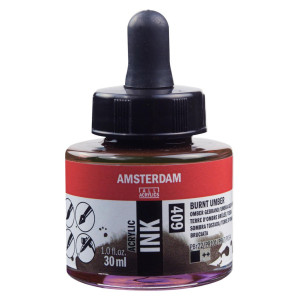 ΜΕΛΑΝΙ INK AMSTERDAM 30ml 409 BURNT UMBER