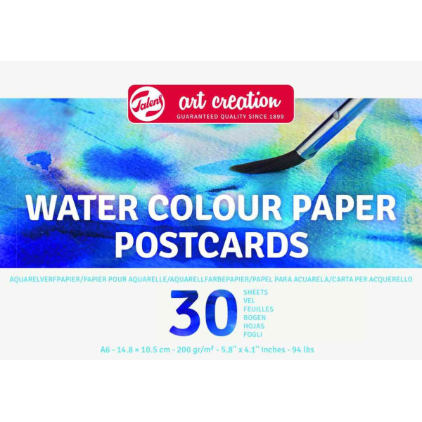 ΜΠΛΟΚ WATER COLOUR PAPER POSTCARDS A6 (14,8x10,5) 200g 30 ΦΥΛΛΑ