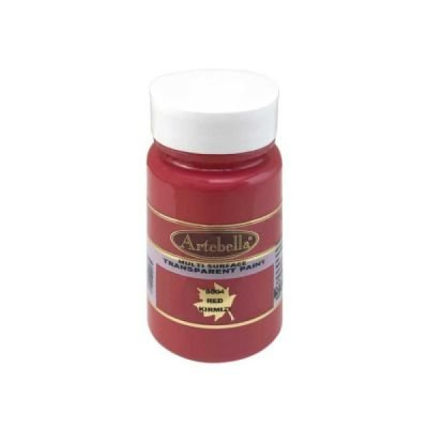 ΧΡΩΜΑΤΑ MULTI SURFACE ΔΙΑΦΑΝΑ 8004 ΚΟΚΚΙΝΟ 90CC