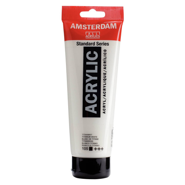 ΑΚΡΥΛΙΚΟ AMSTERDAM 250ml No.105 Titanium White