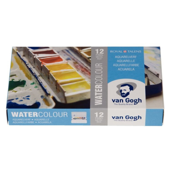 ΣΕΤ WATERCOLOUR ΣΕ ΜΕΤΑΛΛΙΚΗ ΚΑΣΕΤΙΝΑ VAN GOGH 12 ΧΡΩΜΑΤΩΝ
