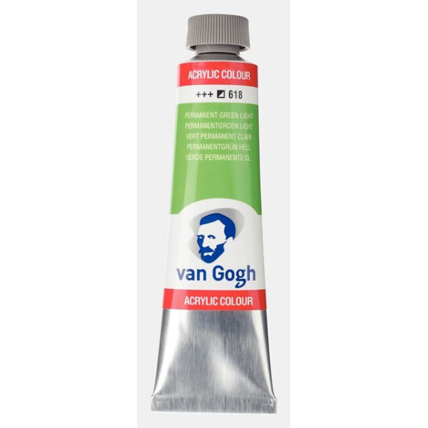 ΑΚΡΥΛΙΚΟ VAN GOGH 40ml 618 Permanent Green Light