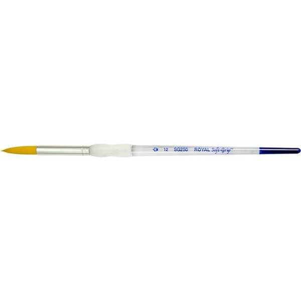 ΠΙΝΕΛΟ ΣΤΡΟΓΓΥΛΟ Νο 12 SOFTGRIP ΑΚΡΥΛΙΚΟ-ΛΑΔΙ-ΑΚΟΥΑΡΕΛΑ SG250-12
