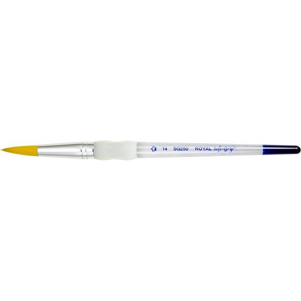 ΠΙΝΕΛΟ ΣΤΡΟΓΓΥΛΟ Νο 14 SOFTGRIP ΑΚΡΥΛΙΚΟ-ΛΑΔΙ-ΑΚΟΥΑΡΕΛΑ SG250-14