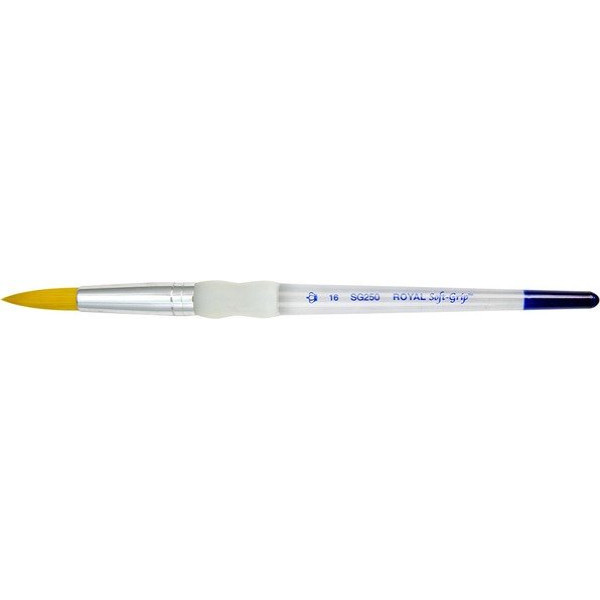 ΠΙΝΕΛΟ ΣΤΡΟΓΓΥΛΟ Νο 16 SOFTGRIP ΑΚΡΥΛΙΚΟ-ΛΑΔΙ-ΑΚΟΥΑΡΕΛΑ SG250-16