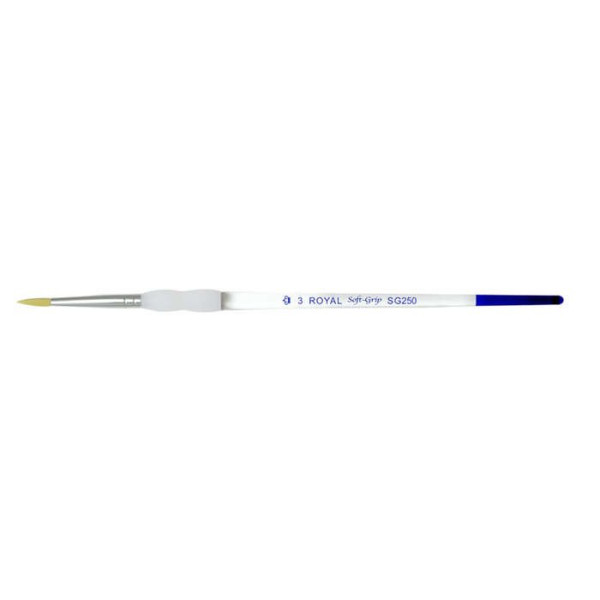ΠΙΝΕΛΟ ΣΤΡΟΓΓΥΛΟ Νο 3 SOFTGRIP ΑΚΡΥΛΙΚΟ-ΛΑΔΙ-ΑΚΟΥΑΡΕΛΑ SG250-3