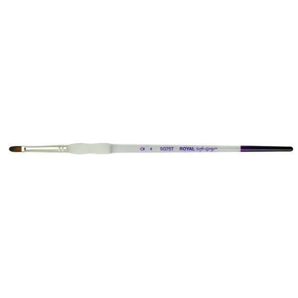 ΠΙΝΕΛΟ ΓΛΩΣΣΑ ΓΑΤΑΣ Νο 4 SOFTGRIP ΑΚΡΥΛΙΚΟ-ΛΑΔΙ-ΑΚΟΥΑΡΕΛΑ SG75T-4