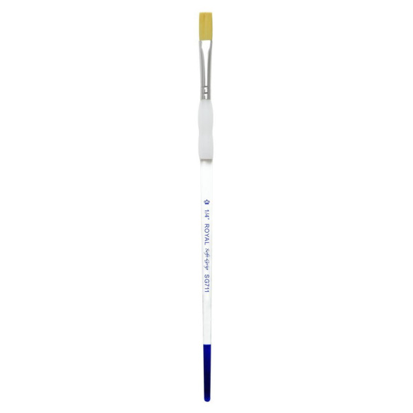 ΠΙΝΕΛΟ ΠΛΑΚΕ Νο 1/4" SOFT GRIP ΑΚΡΥΛΙΚΟ-ΛΑΔΙ-ΑΚΟΥΑΡΕΛΑ SG711-1/4"