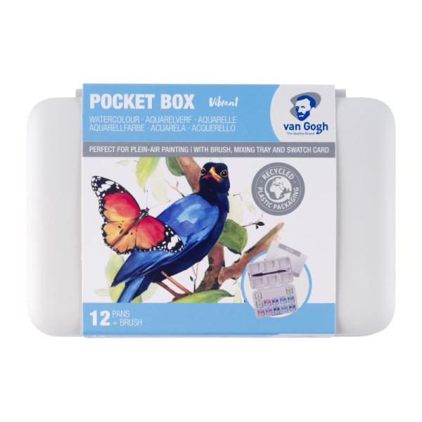 WATERCOLOUR POCKET BOX VAN GOGH ΣΕ ΠΑΣΤΙΛΙΕΣ 12 ΧΡΩΜΑΤΑ Vibrant selection