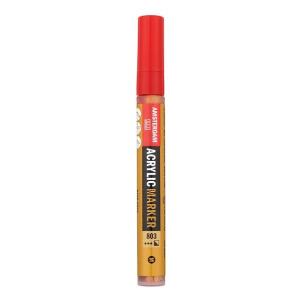 ΜΑΡΚΑΔΟΡΟΣ ΑΚΡΥΛΙΚΟΣ AMSTERDAM 4mm 803 Deep Gold SW