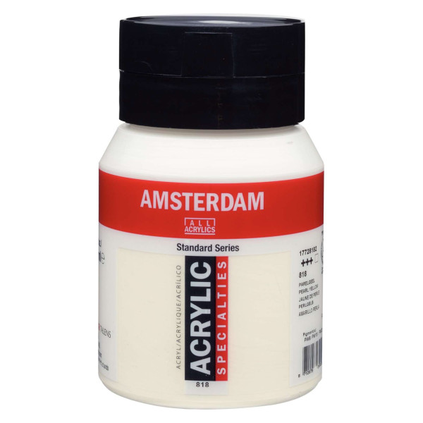 ΑΚΡΥΛΙΚΟ AMSTERDAM 500ml No.818 Pearl Yellow