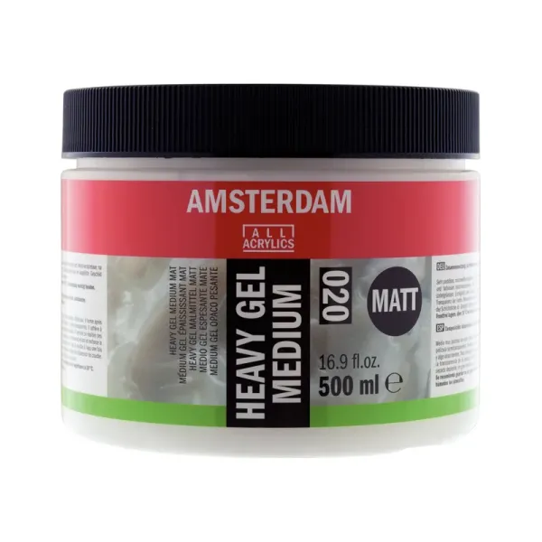 HEAVY GEL MEDIUM AMSTERDAM 020 MATT 500ml