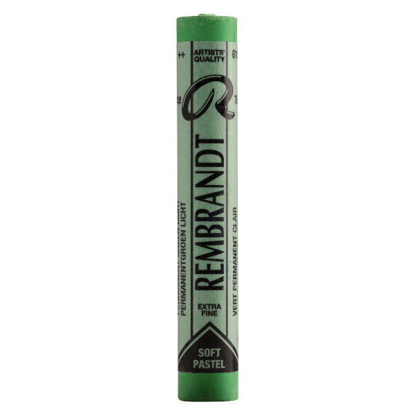 SOFT PASTEL REMBRANDT 618.5 PERMANENT GREEN LT