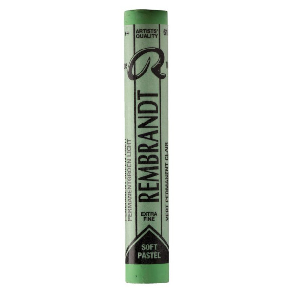 SOFT PASTEL REMBRANDT 618.8 PERMANENT GREEN LT