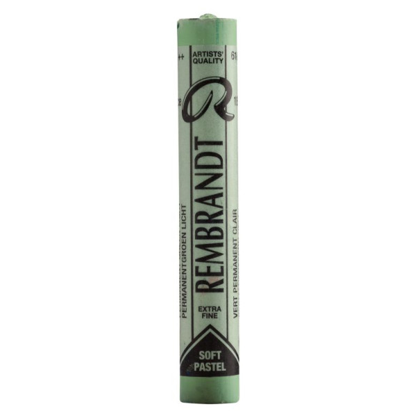 SOFT PASTEL REMBRANDT 618.9 PERMANENT GREEN LT