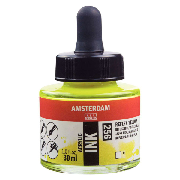 ΜΕΛΑΝΙ INK AMSTERDAM 30ml 256 REFLEX YELLOW