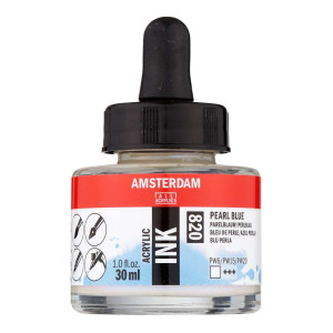 ΜΕΛΑΝΙ INK AMSTERDAM 30ml 820 PEARL BLUE
