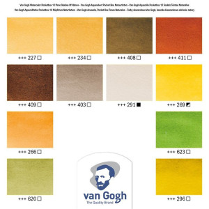 WATERCOLOUR POCKET BOX VAN GOGH ΣΕ ΠΑΣΤΙΛΙΕΣ 12ΤΕΜ Shades of nature