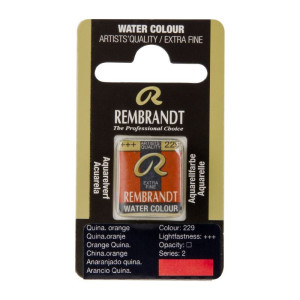 ΠΑΣΤΙΛΙΕΣ ΑΚΟΥΑΡΕΛΑΣ REMBRANDT S2 229 Quinacridone Orange